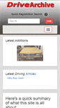 Mobile Screenshot of drivearchive.co.uk